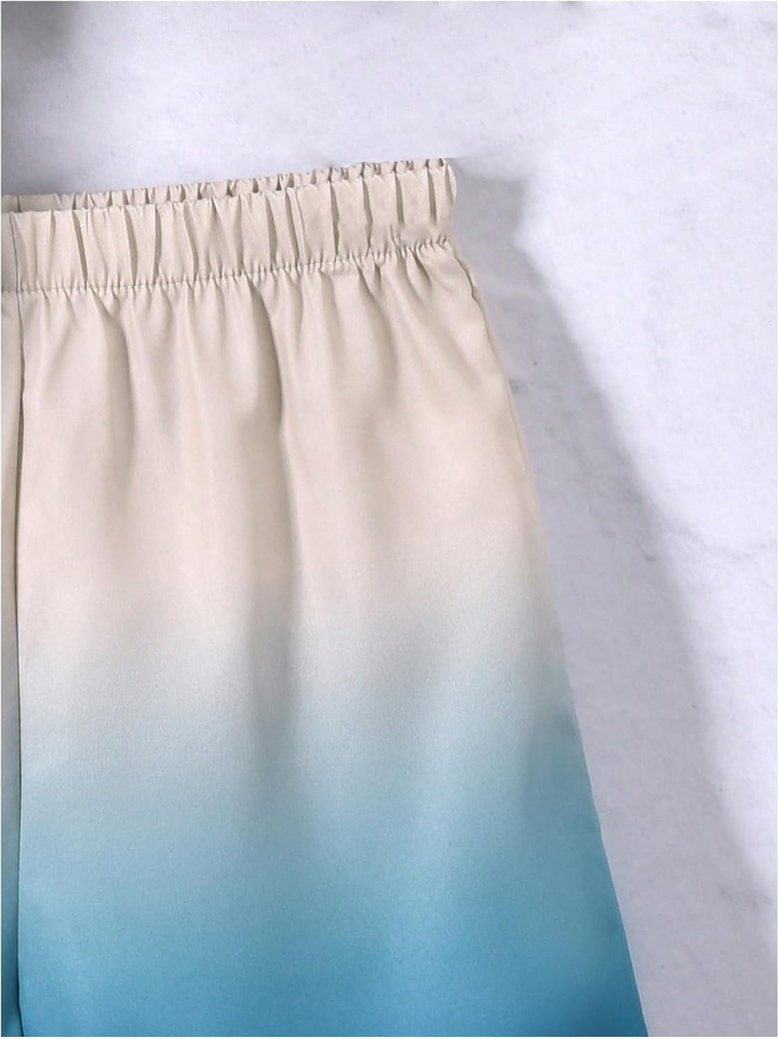 imiters- boys summer ombre set with button-up shirts and shorts