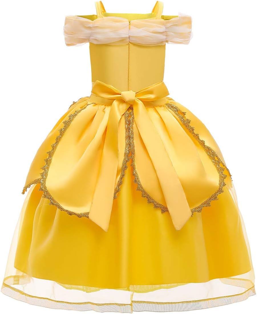 Elegant Princess Beauty and the Beast Dress Halloween Costume