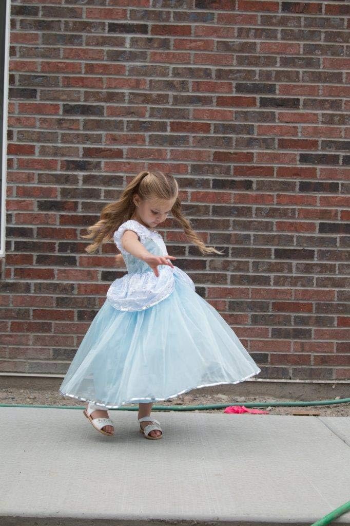 Little Adventures Deluxe Cinderella Princess Dress up Costume for Girls