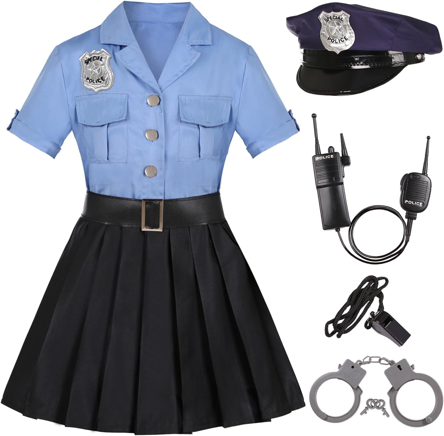Gortykor Girls Police Officer Costume