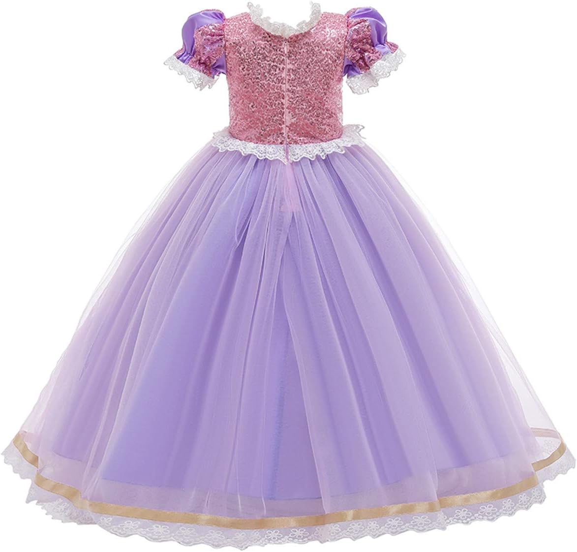 FMYFWY Princess Sofia Dress for Girls Halloween Party Cosplay
