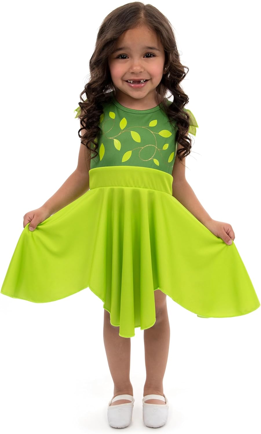 Little Adventures Twirl Pretend Girls Costume - Sparkling Tinkerbell Dress