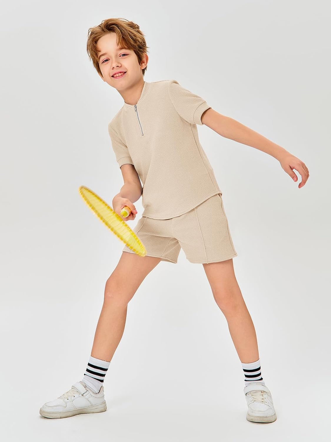 Stylish Boys Quarter Zip Tracksuit Set