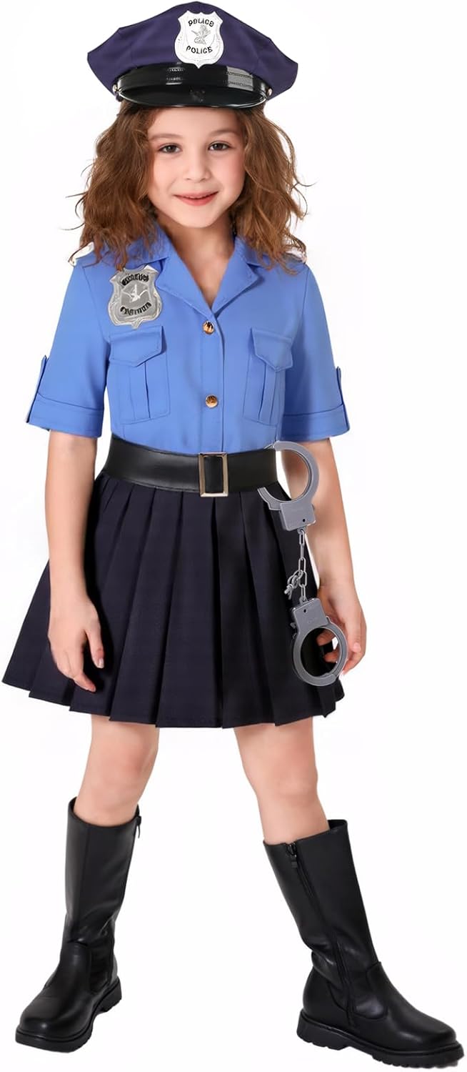 Gortykor Girls Police Officer Costume