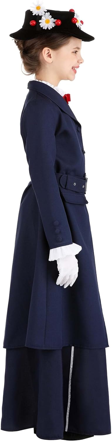 bwDis Disney Mary Poppins Halloween Costume Nanny Gown for Girls