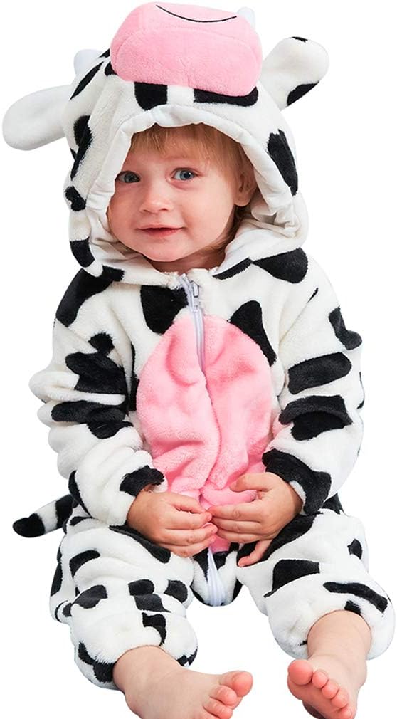 Cute Flannel Romper for Babies Winter