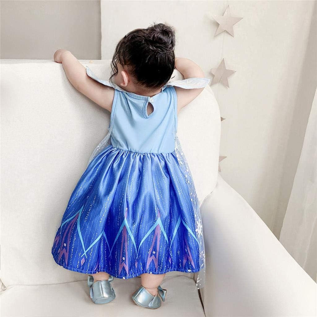 Magic Snow Queen Princess Costume Enchanting Dress for Girls
