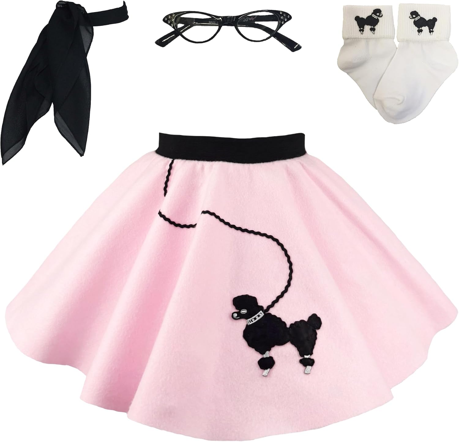 1950s Toddler Poodle Skirt Accessories