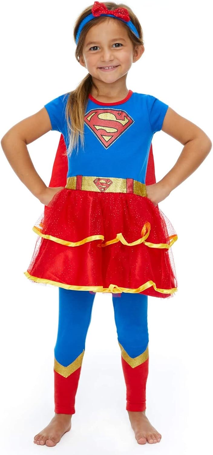 DC Comics Justice League Super Girl Batgirl Costume Set