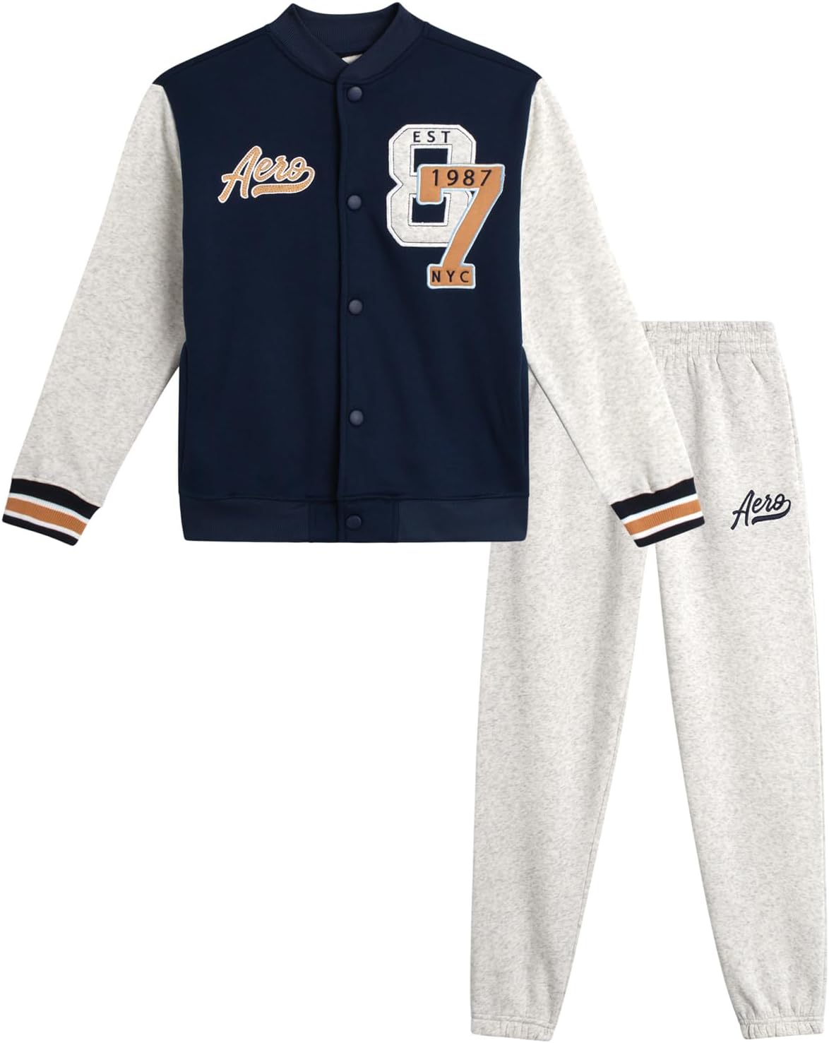 Bomber Jacket Jogger Set for Boys