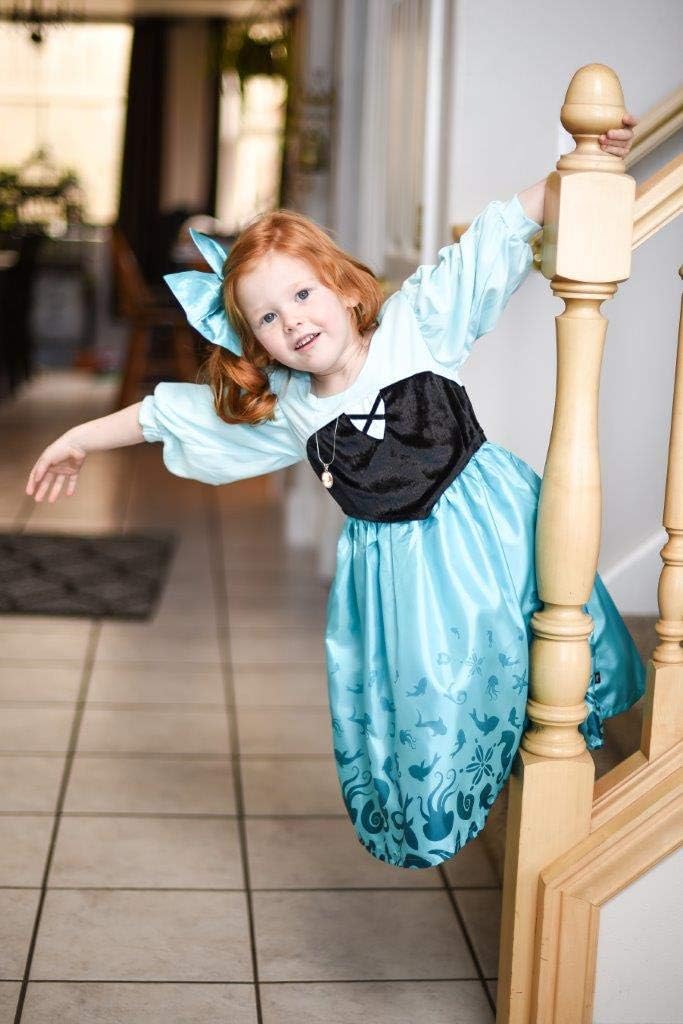 Little Adventures Mermaid Day Dress with Hairbow - Kids Costumes