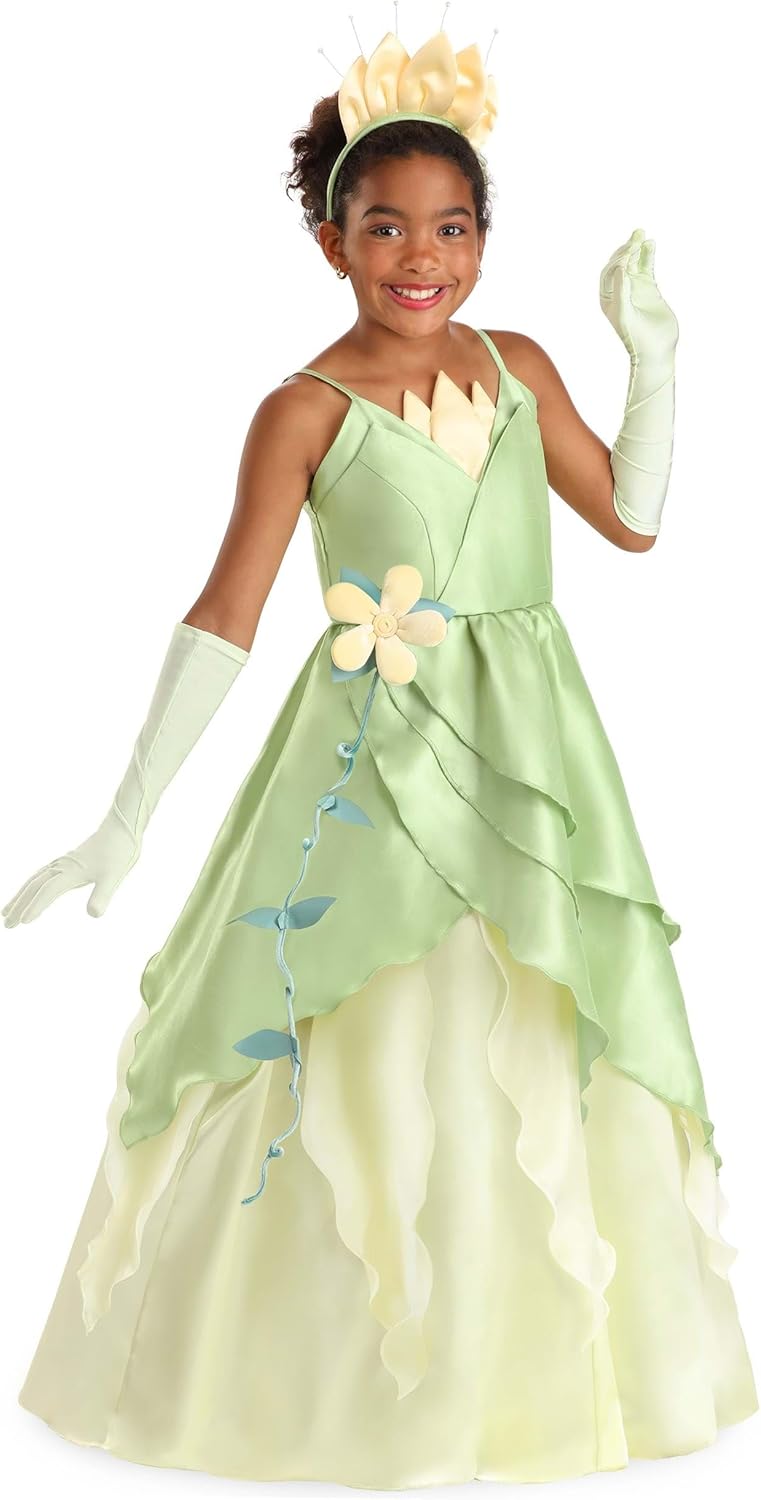 Enchanted Disney Tiana Costume Dress for Girls - Perfect Princess arbitrary