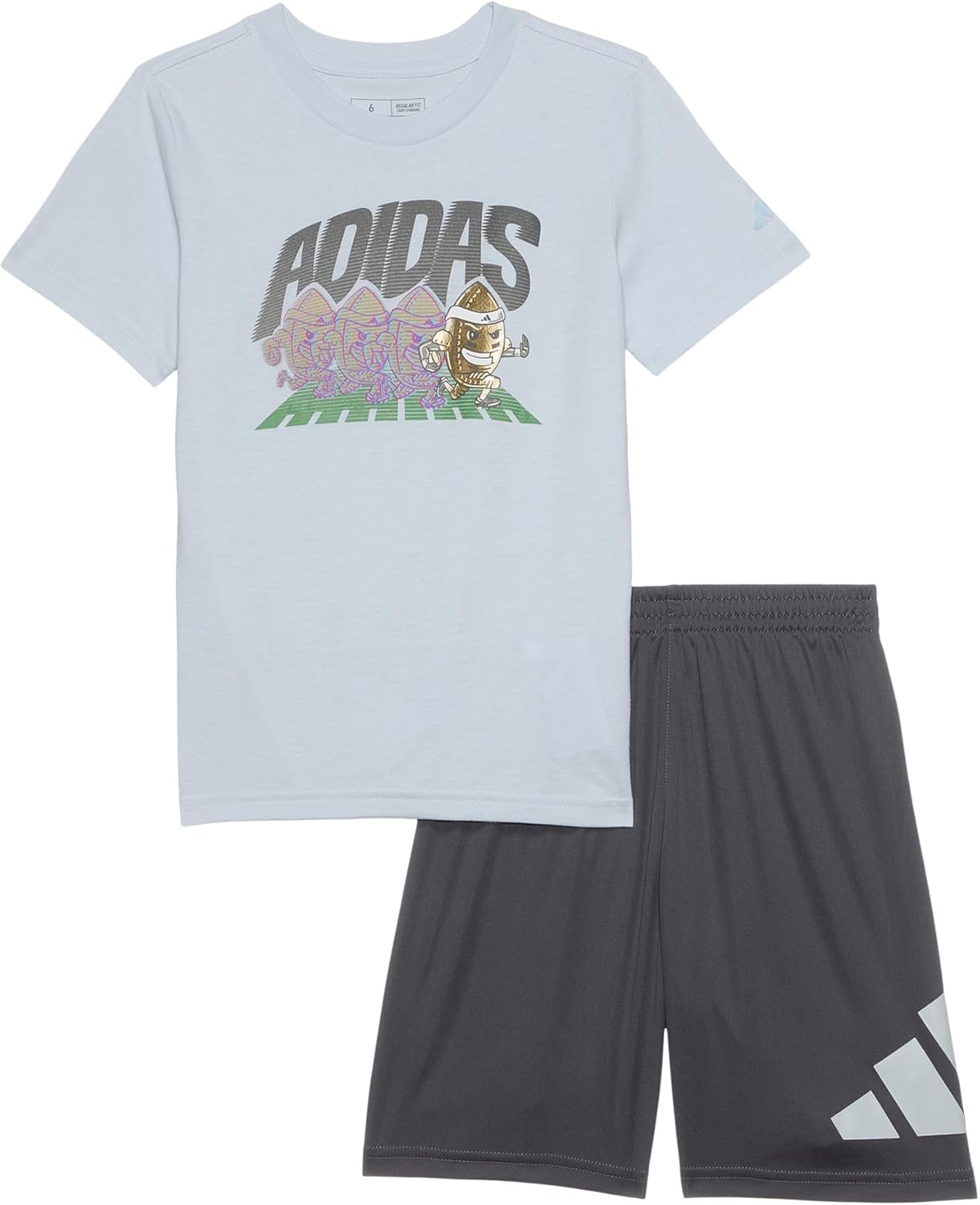 Adidas Boys Short Sleeve T-Shirt Poly Short Set