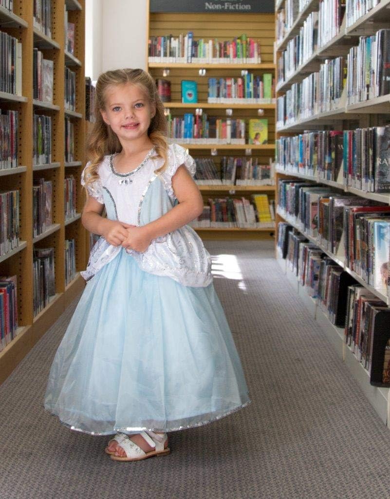 Little Adventures Deluxe Cinderella Princess Dress up Costume for Girls