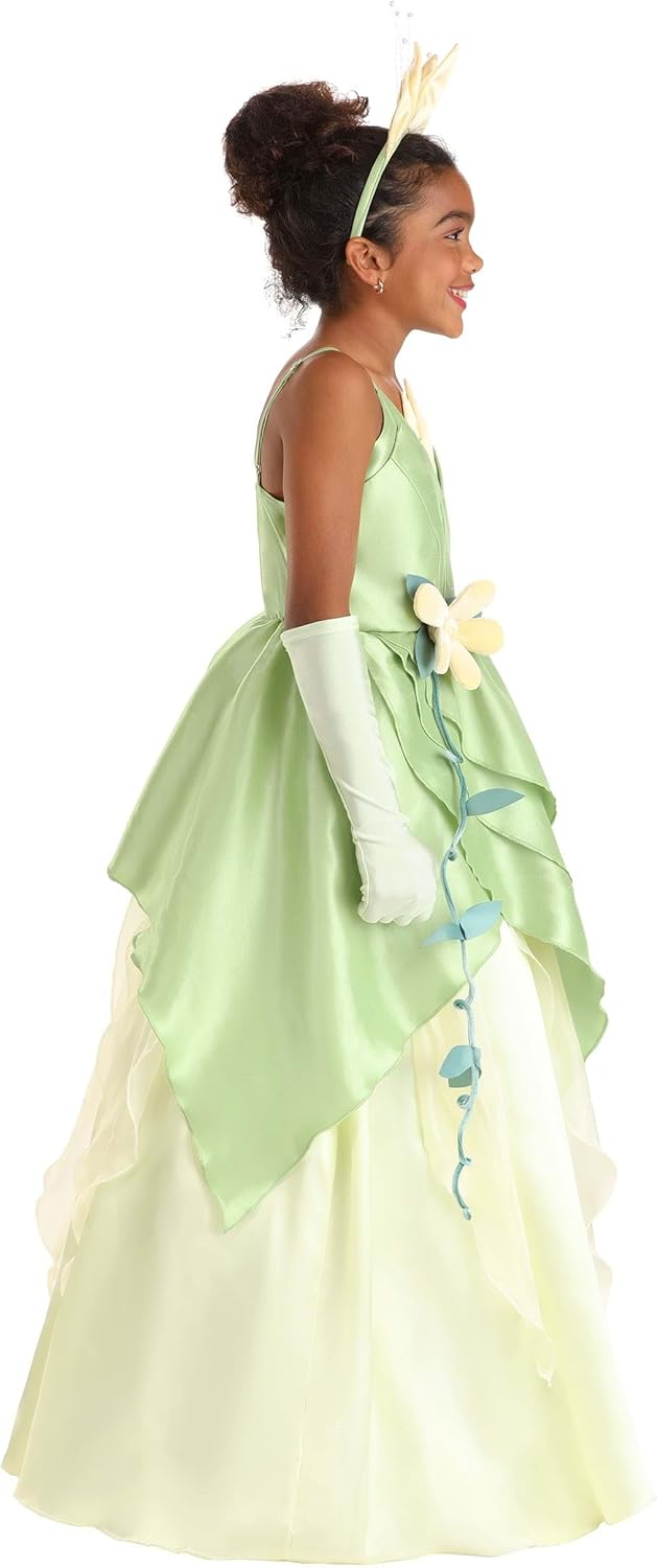 Enchanted Disney Tiana Costume Dress for Girls - Perfect Princess arbitrary