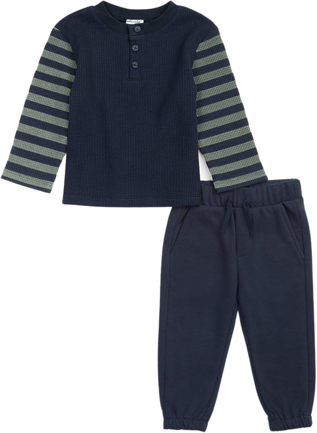 Splendid Kids Boys Dylan Stripe Long Sleeve Set Navy 3-6M