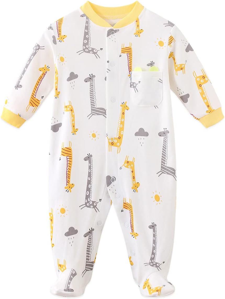 Babymine Checked Organic Cotton Onesie Romper