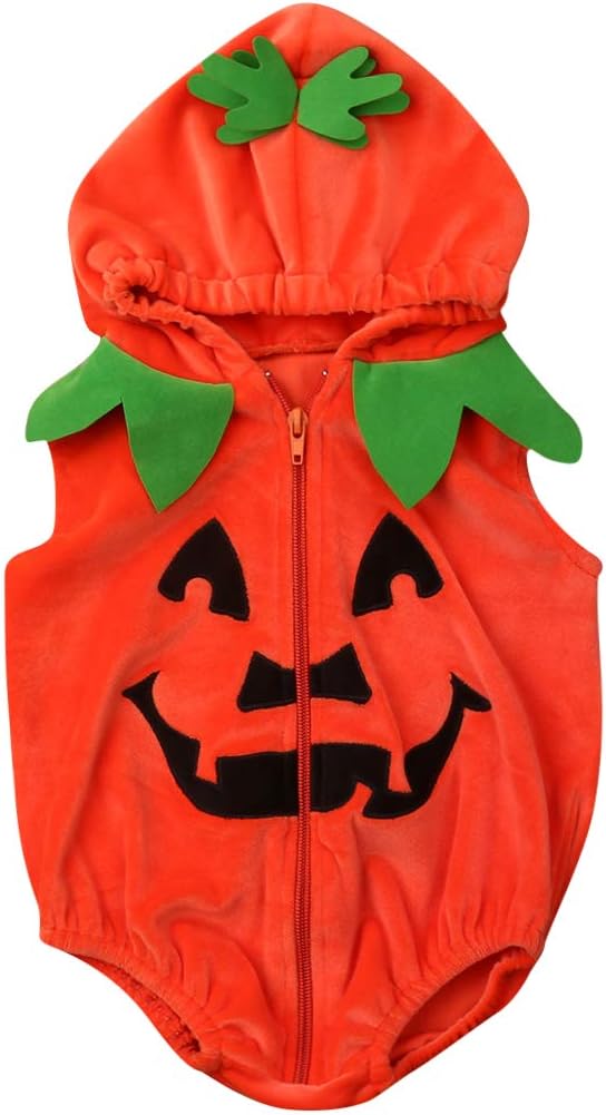 Merqwadd Halloween Toddler pumpkin costume