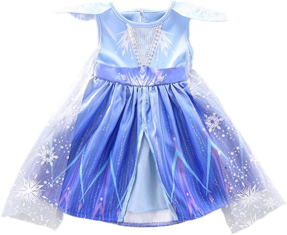 Magic Snow Queen Princess Costume Enchanting Dress for Girls