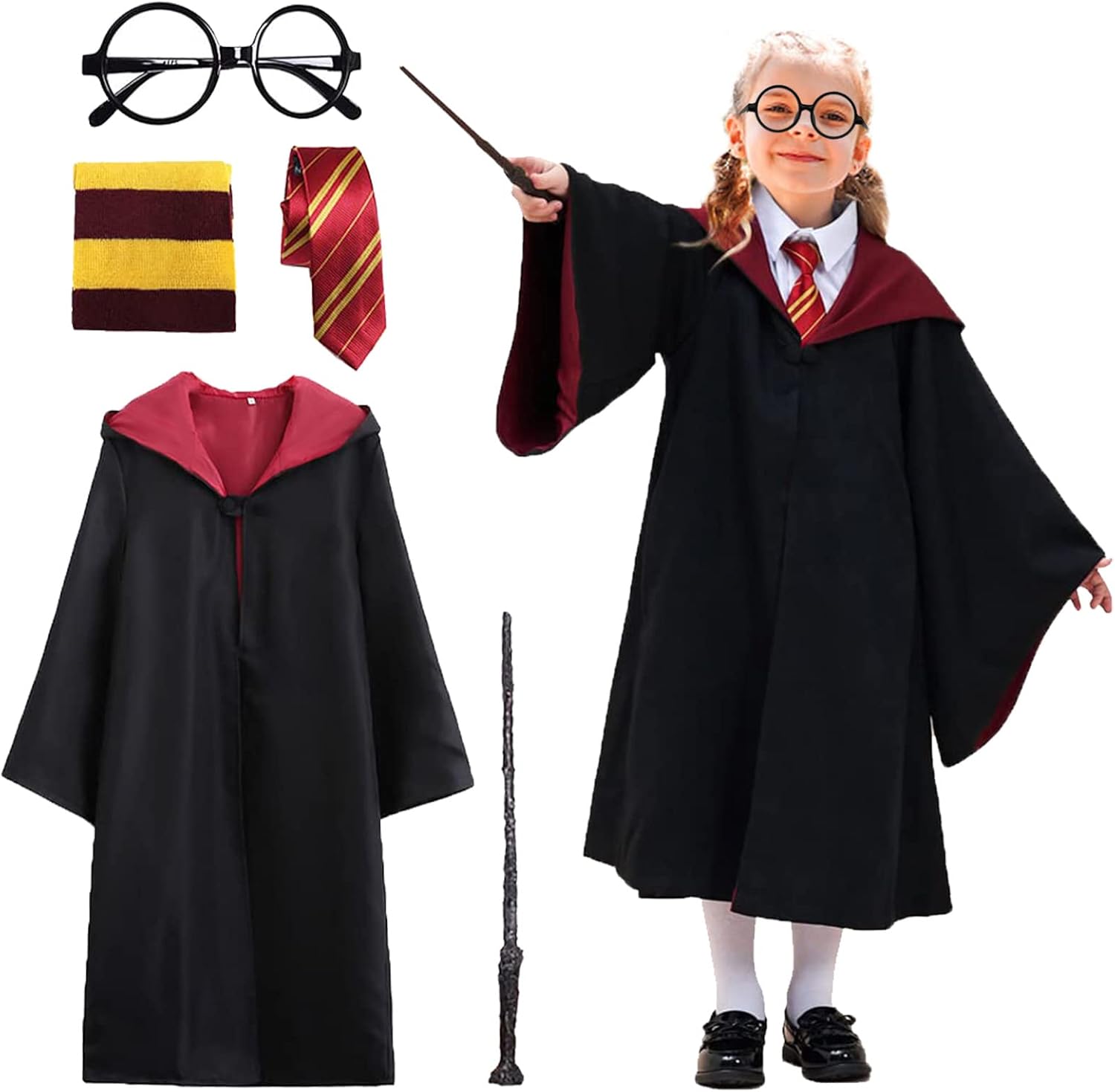 Kitimi Wizard Costume Set Perfect Halloween Party Accessories for Kids