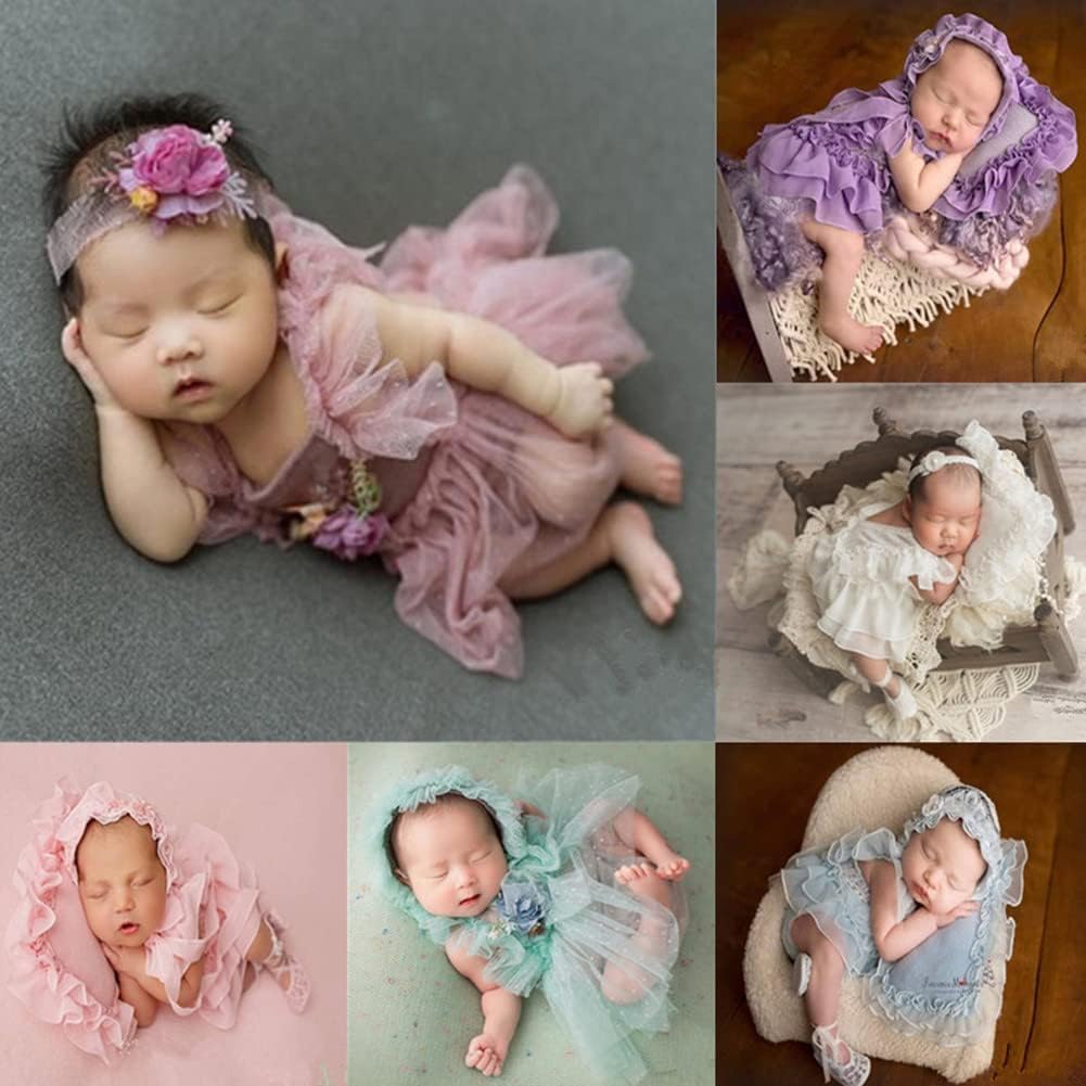 Vemonllas Newborn Baby Girls Photo Props Set