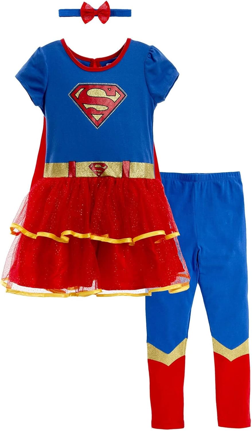 DC Comics Justice League Super Girl Batgirl Costume Set