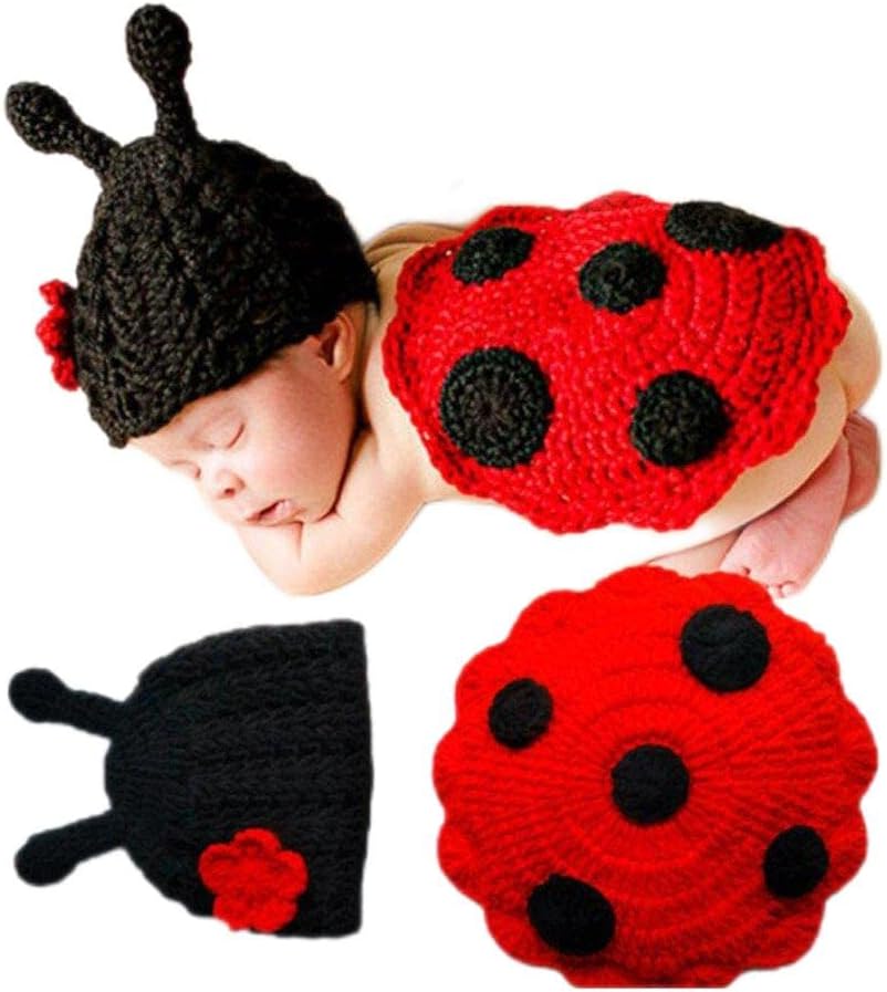 Newborn Baby Croitchet Gi Handmade Beanie Cap Romper