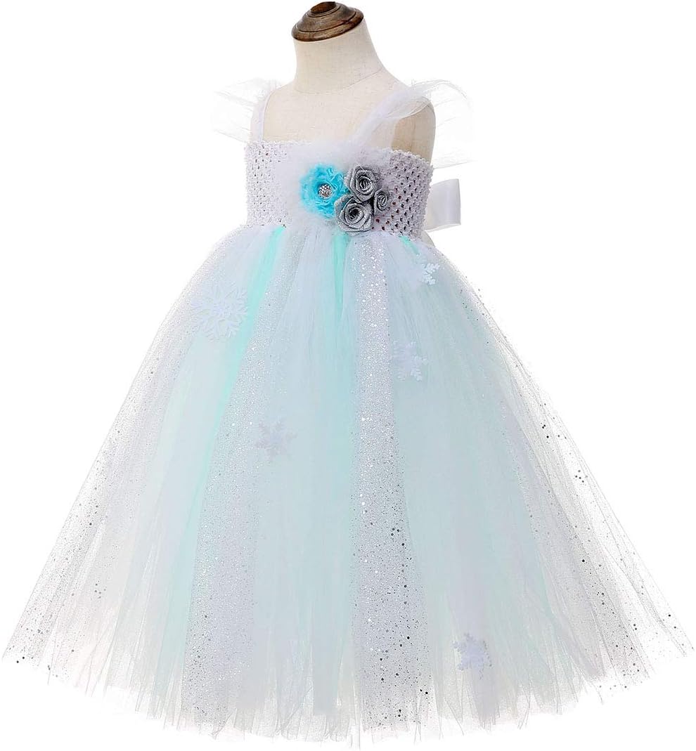 Tutu Dreams Snow Queen Princess Dress for Girls 1-12Y