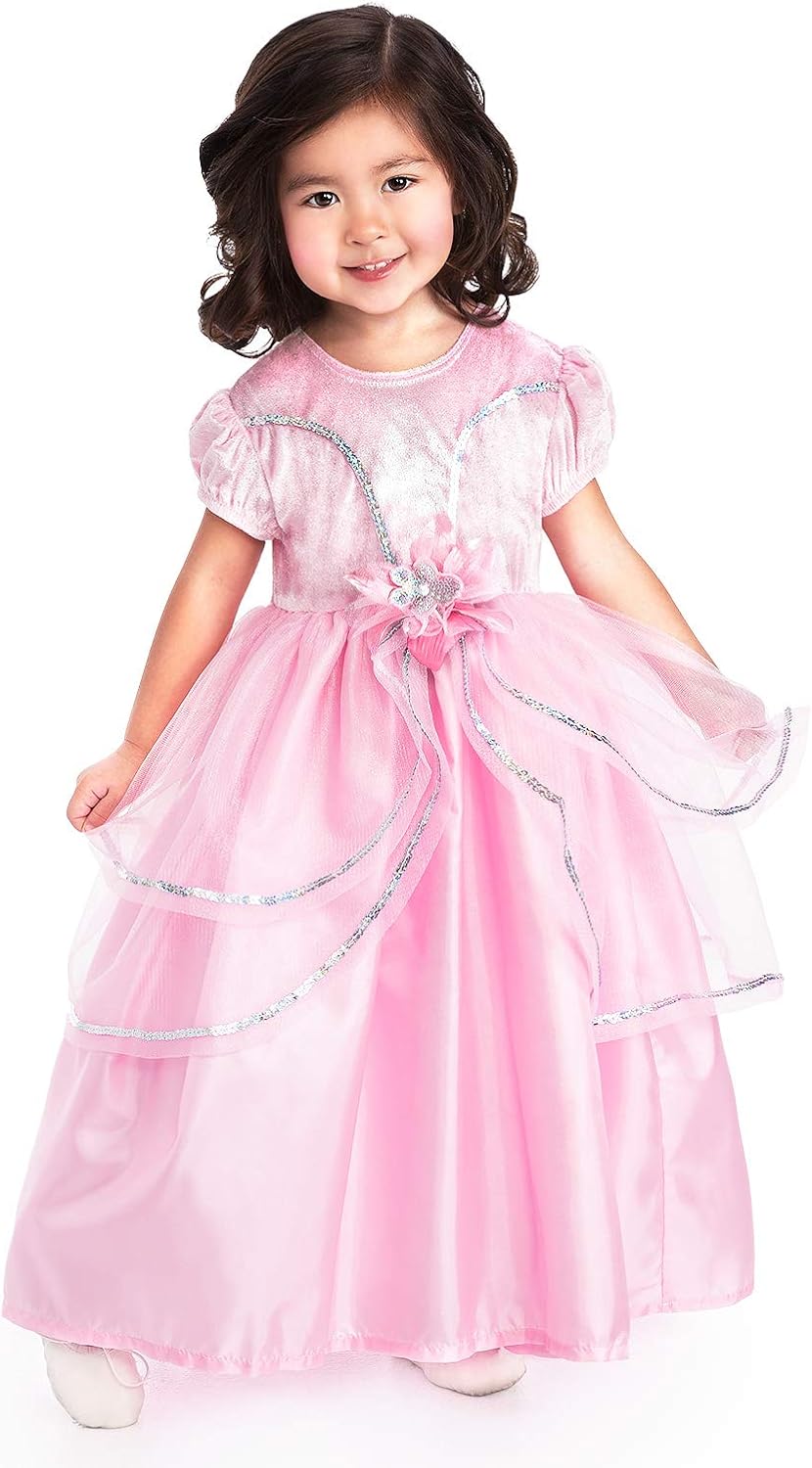 Little Adventures Royal Pink Princess Dress Up Costume for Girls