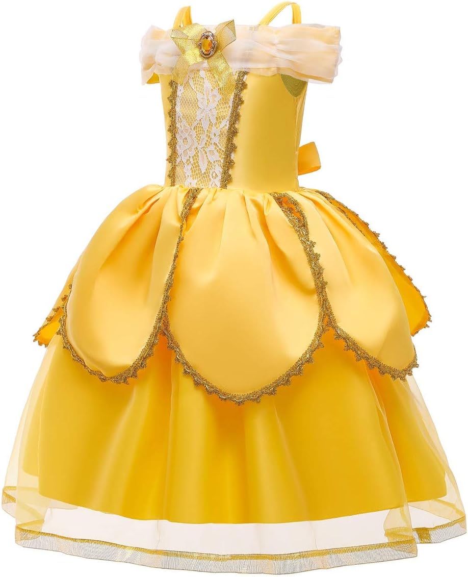 Elegant Princess Beauty and the Beast Dress Halloween Costume