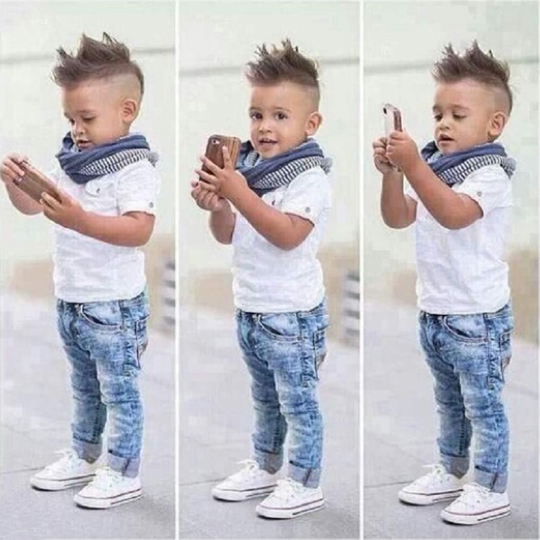 Plaid Shirt T-Shirt Suspender Jean Sets