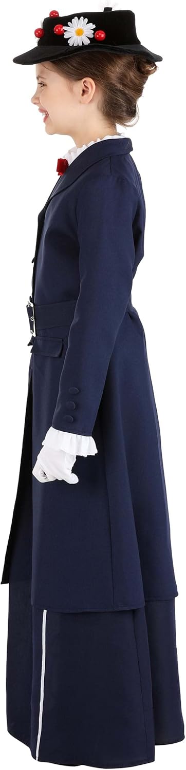 bwDis Disney Mary Poppins Halloween Costume Nanny Gown for Girls