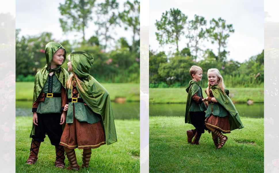 Elegant Archer Green Costume