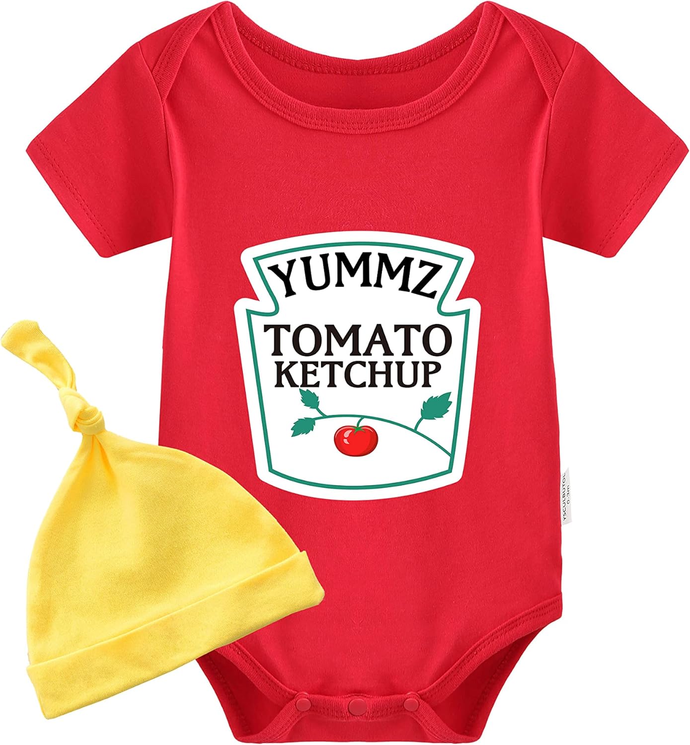 Unique Ketchup Mustard Baby Twins Bodysuit for Kids