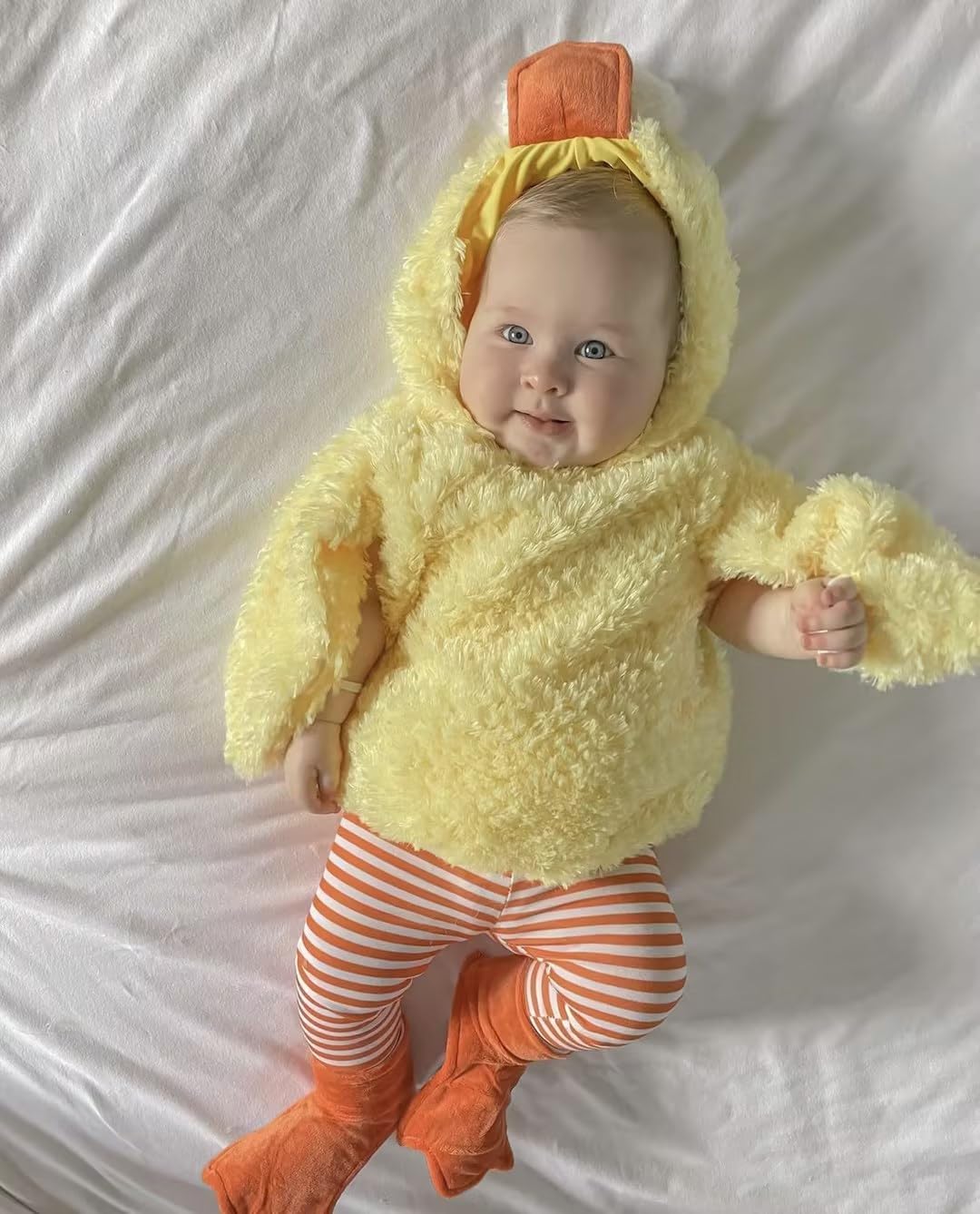 Twopumpkin Baby Chick Halloween CostumeRomperLeggings
