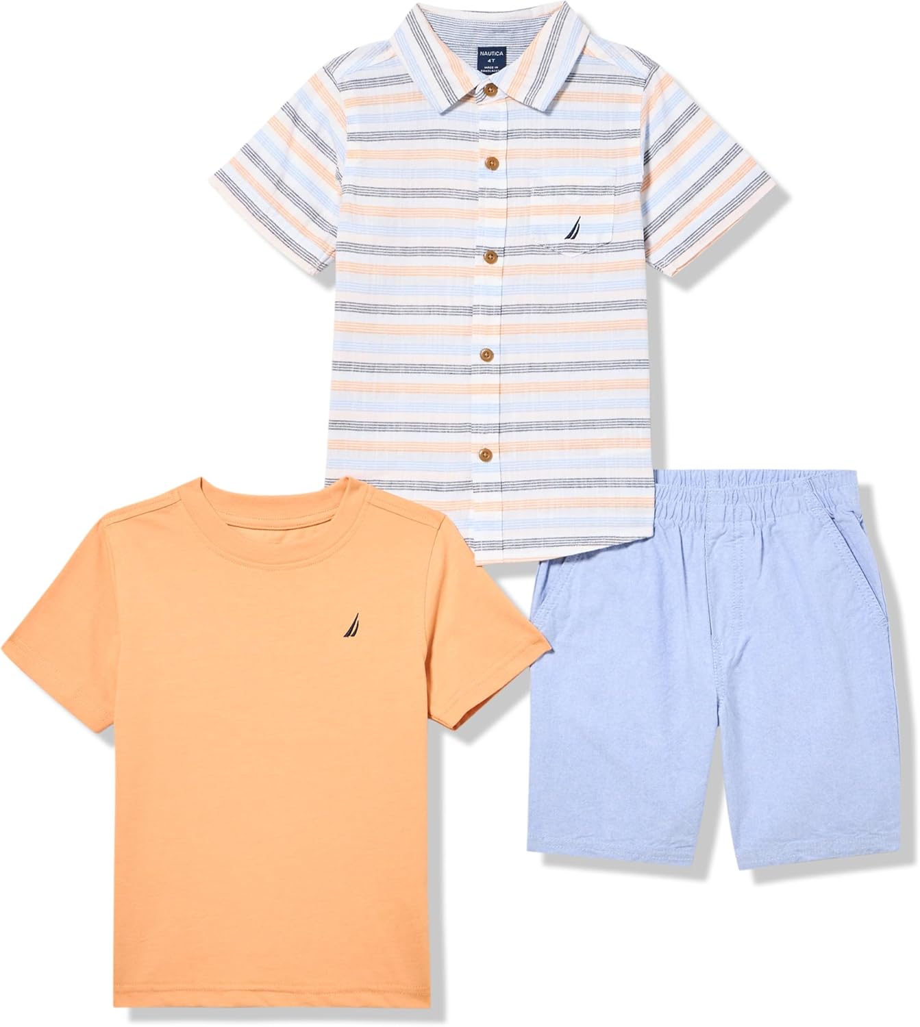Nautica Boys 3-Piece Short Set Perfect Fit