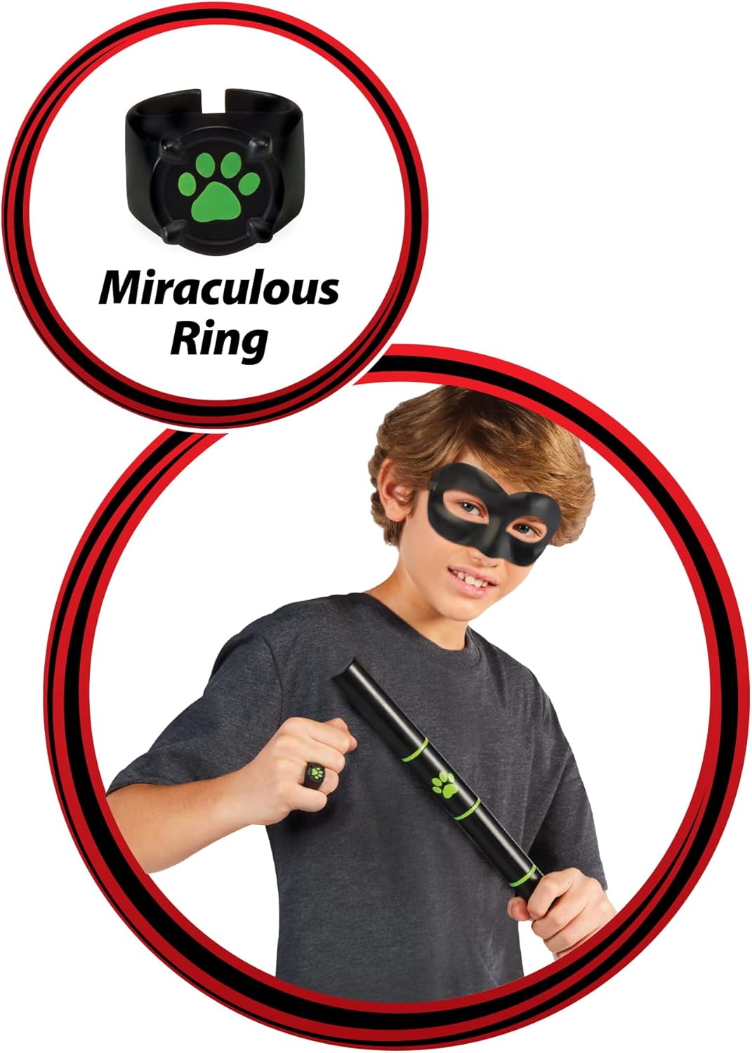 Mirror Cat Noir Super Hero Role Play Set for Kids