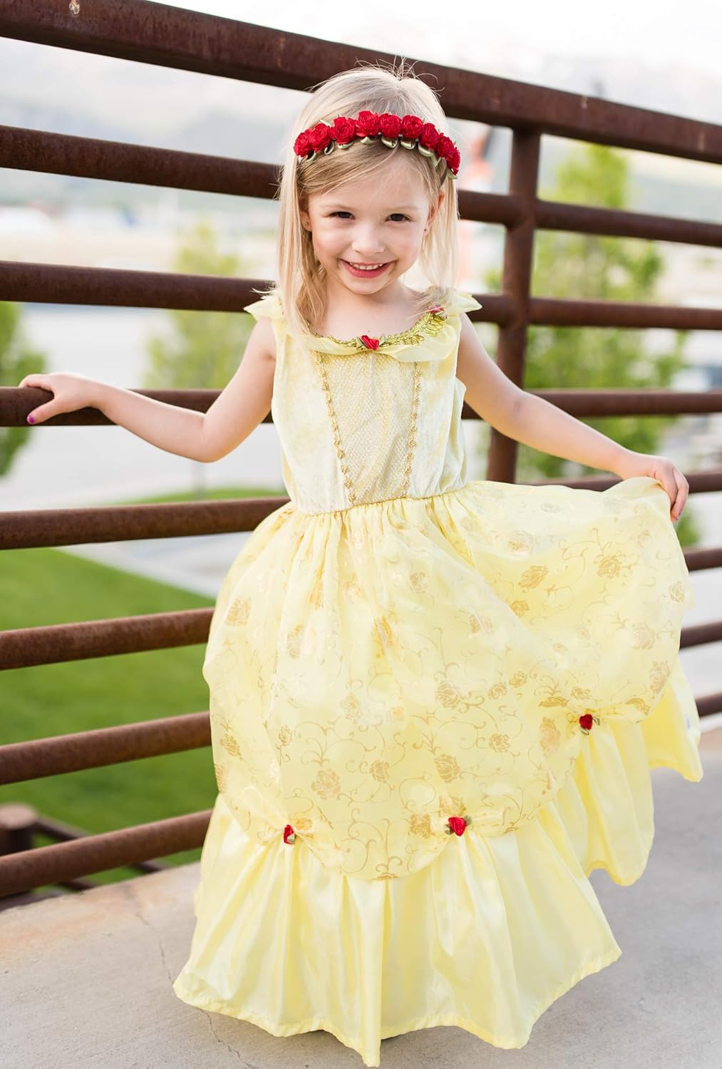 Little Adventures Yellow Princess Dress Up Costume for Girls