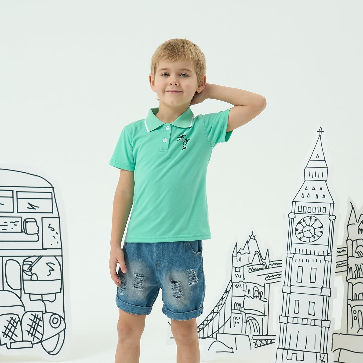 Comfortable Trendy Summer 2-Piece Set for Boys