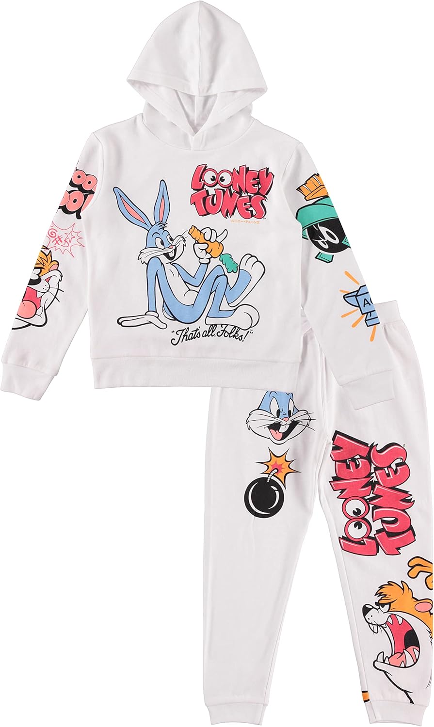 Looney Tunes Boys 4-16 Nostalgic Graphic-Hoodie Jogger Set - Licensed