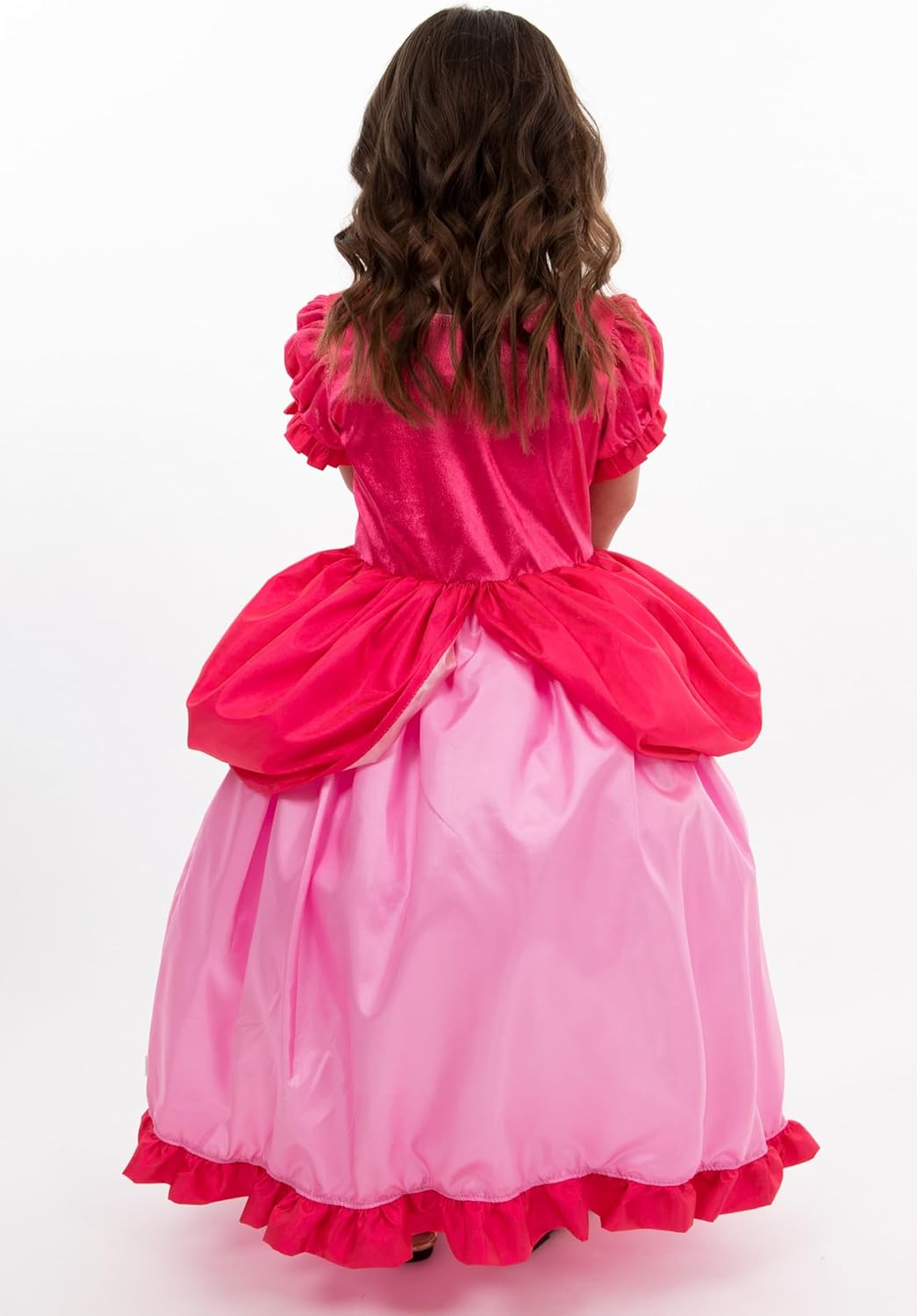 Little Adventures Kingdom Pink Princess Dress Up - Machine Washable Costume for Kids