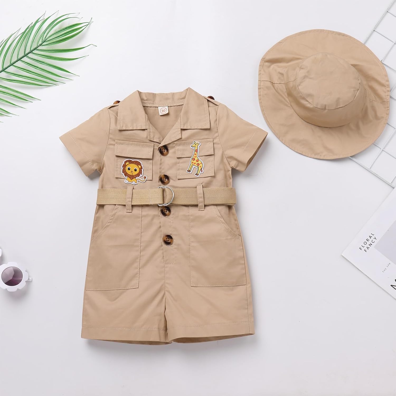 Adventure Kids Baby Safari Outfit Zoo Keeper Jumpsuit for Little Ones