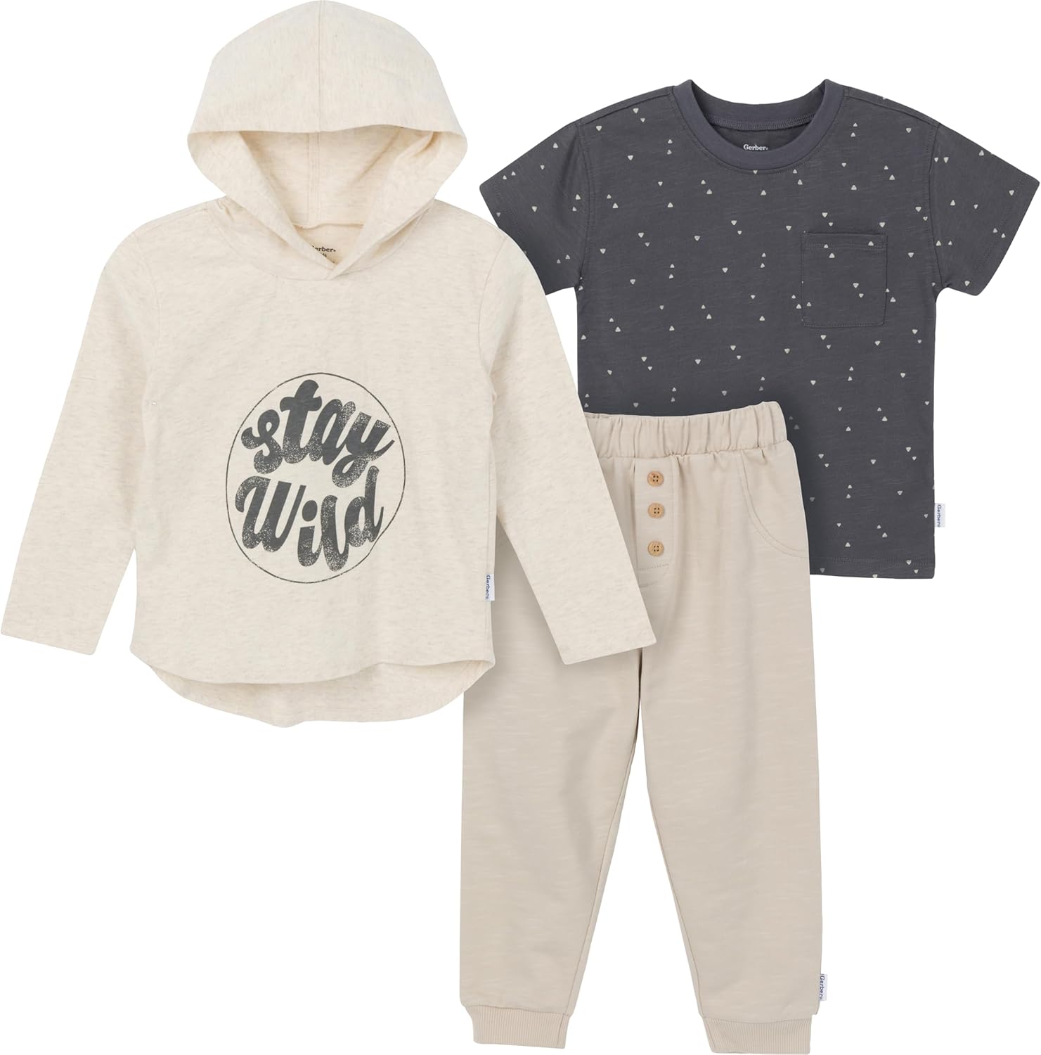 Perfect for little ones Gerber boys Toddler 3-piece set mens