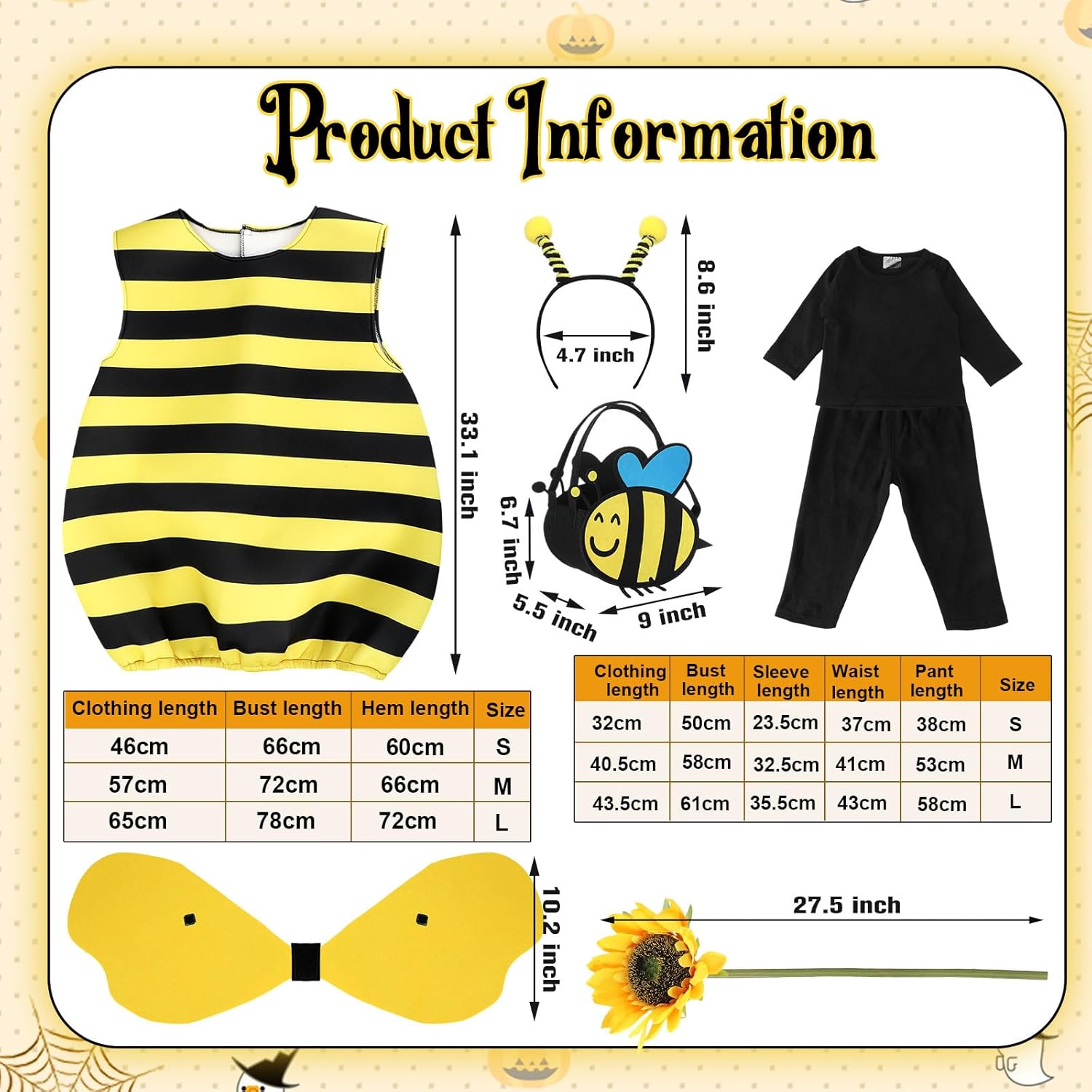 Bumblebee Halloween Costume for Kids