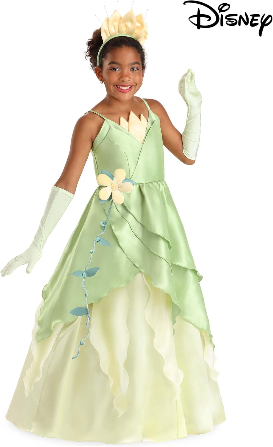 Enchanted Disney Tiana Costume Dress for Girls - Perfect Princess arbitrary