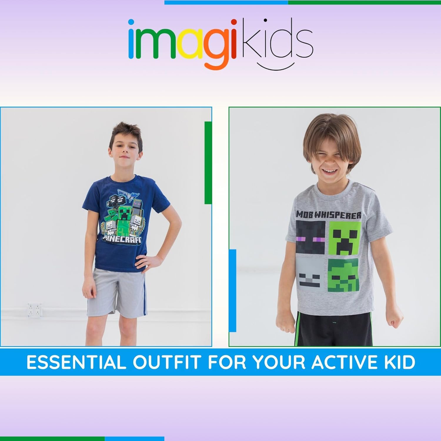 Minecraft Character cute image Set for Little to Big Kids