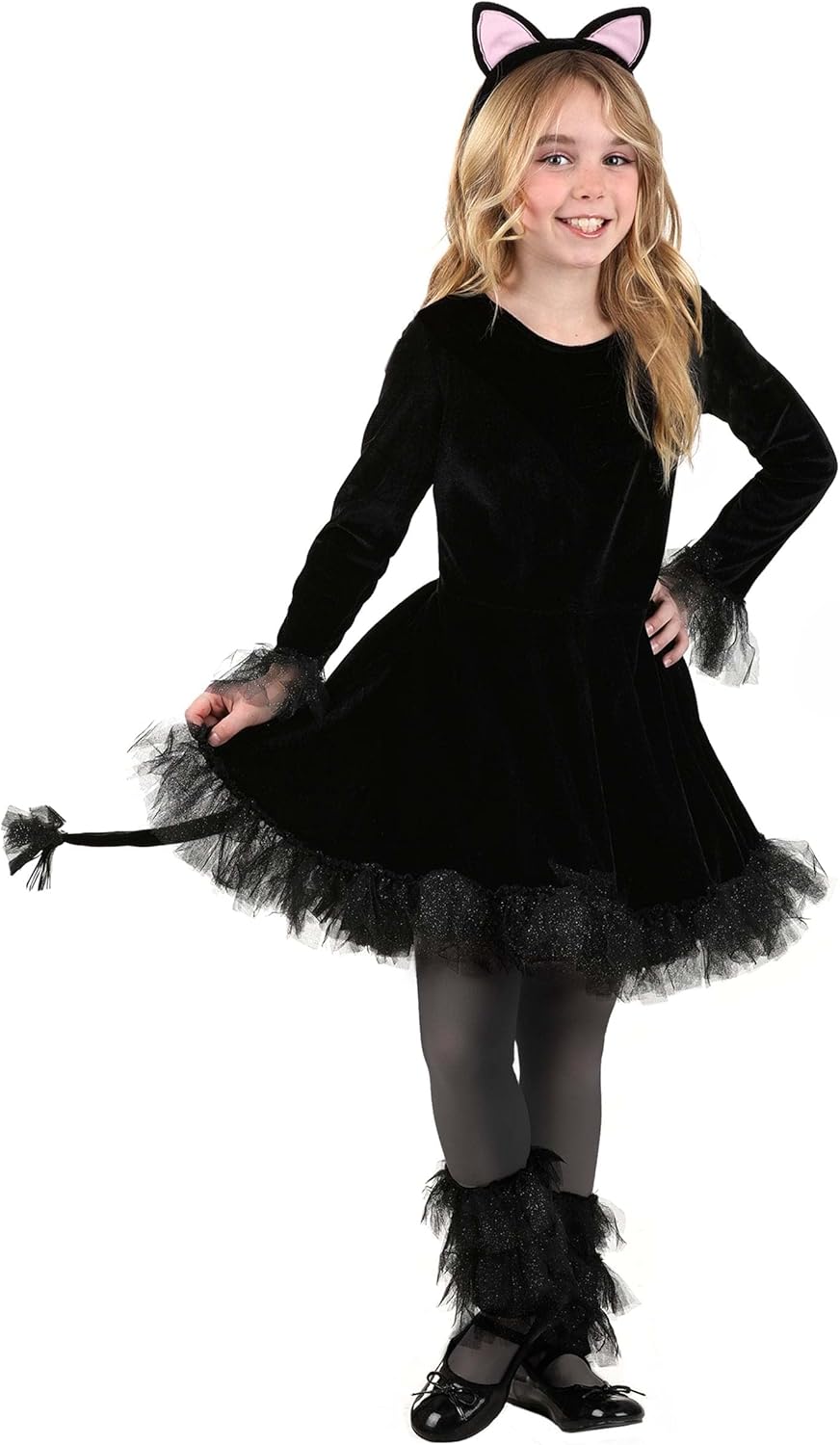 Fun Costumes Girls Precious Black Cat Costume