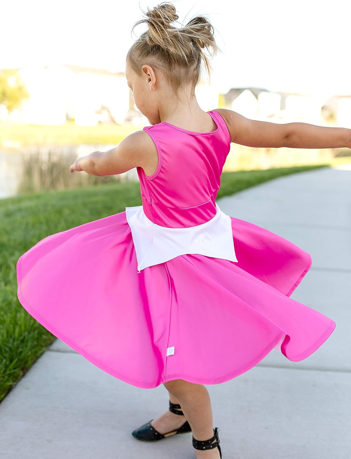 Little Adventures Pink Princess Twirl Dress for Girls 1-12