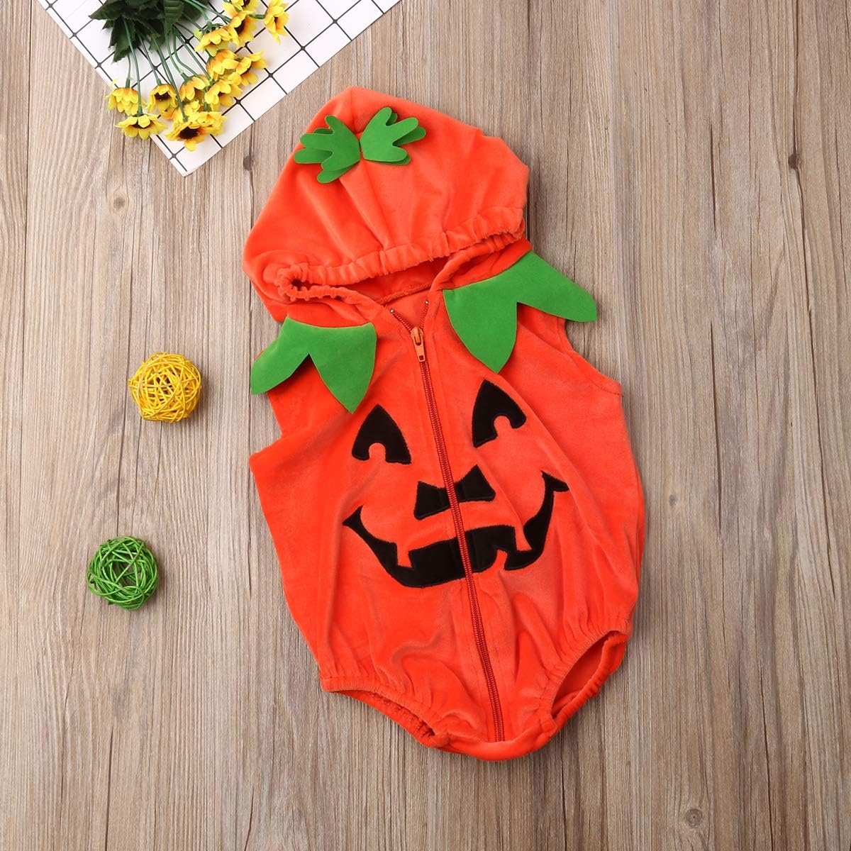 Merqwadd Halloween Toddler pumpkin costume