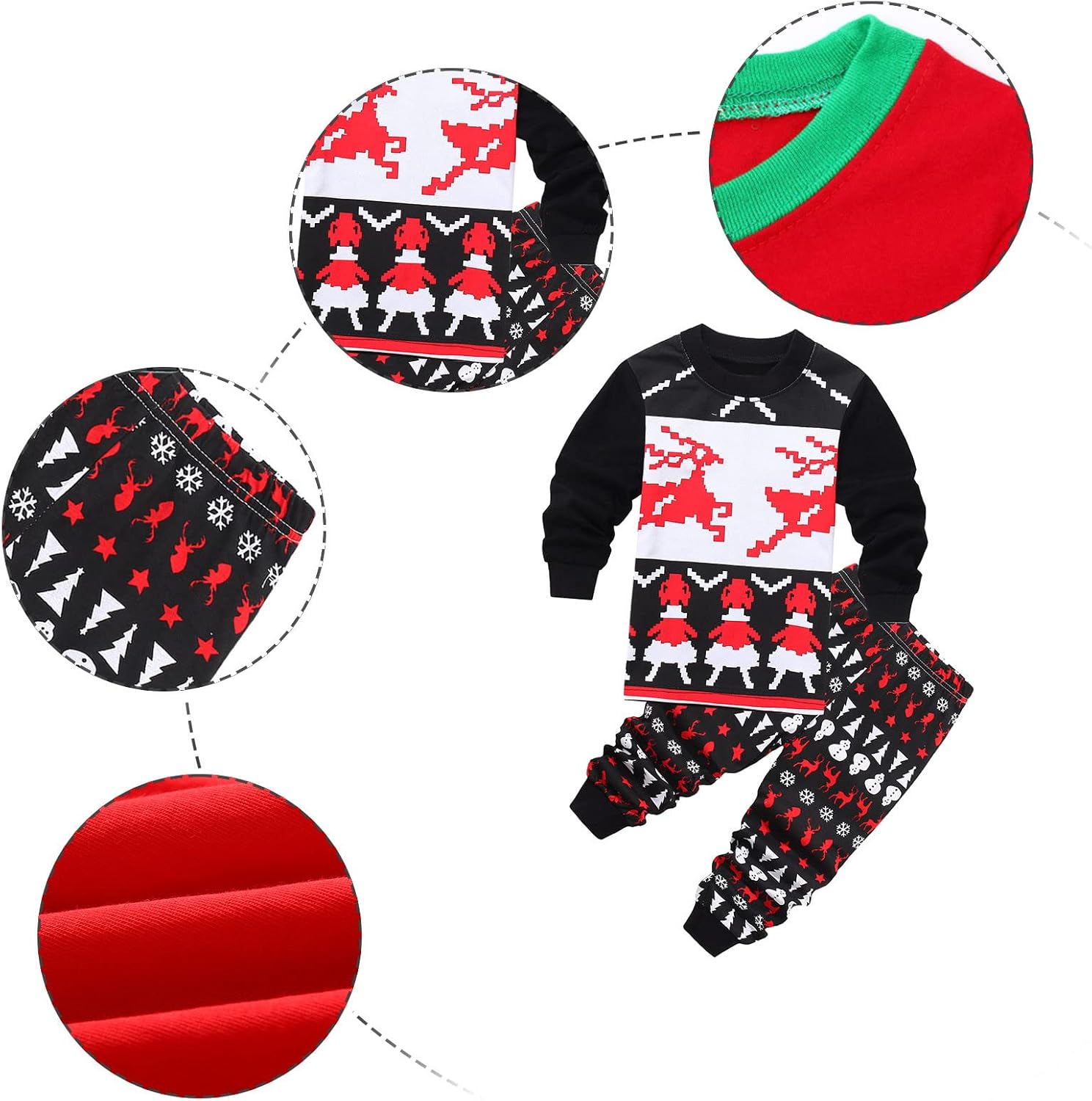Little Boys and Girls Christmas Santa Set